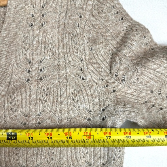 Greylin Button Down  V-Neck Cable Knit Cardigan Sweater Classic Office Preppy - Picture 7 of 8